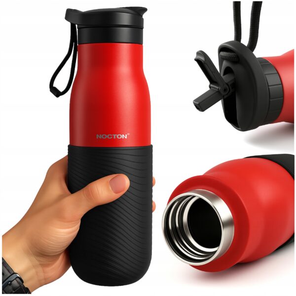 Termos na herbatę kawę ze słomką turystyczny kubek termiczny NOCTON