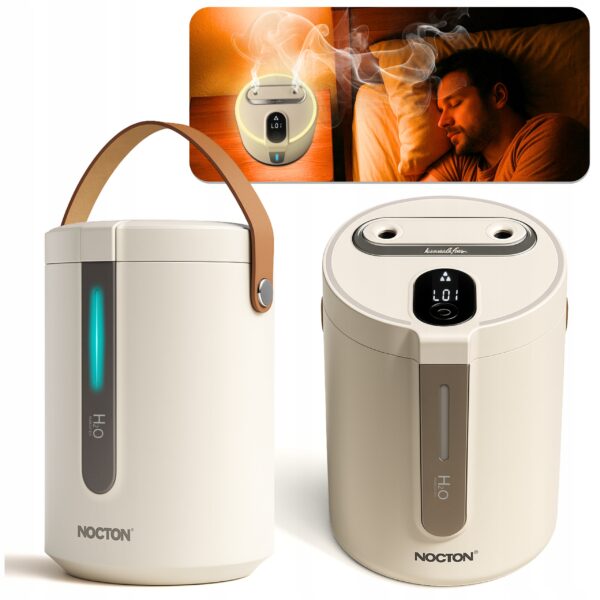 Nawilżacz powietrza 2,5L duży Nano-mgiełka Ambient LED USB-C wydajny