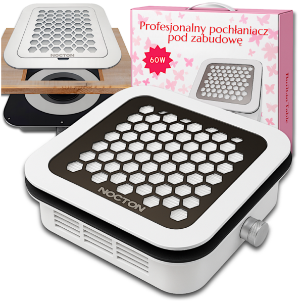 Pochłaniacz pyłu do zabudowy, mocny absorber manicure 60W do paznokci NOCTON